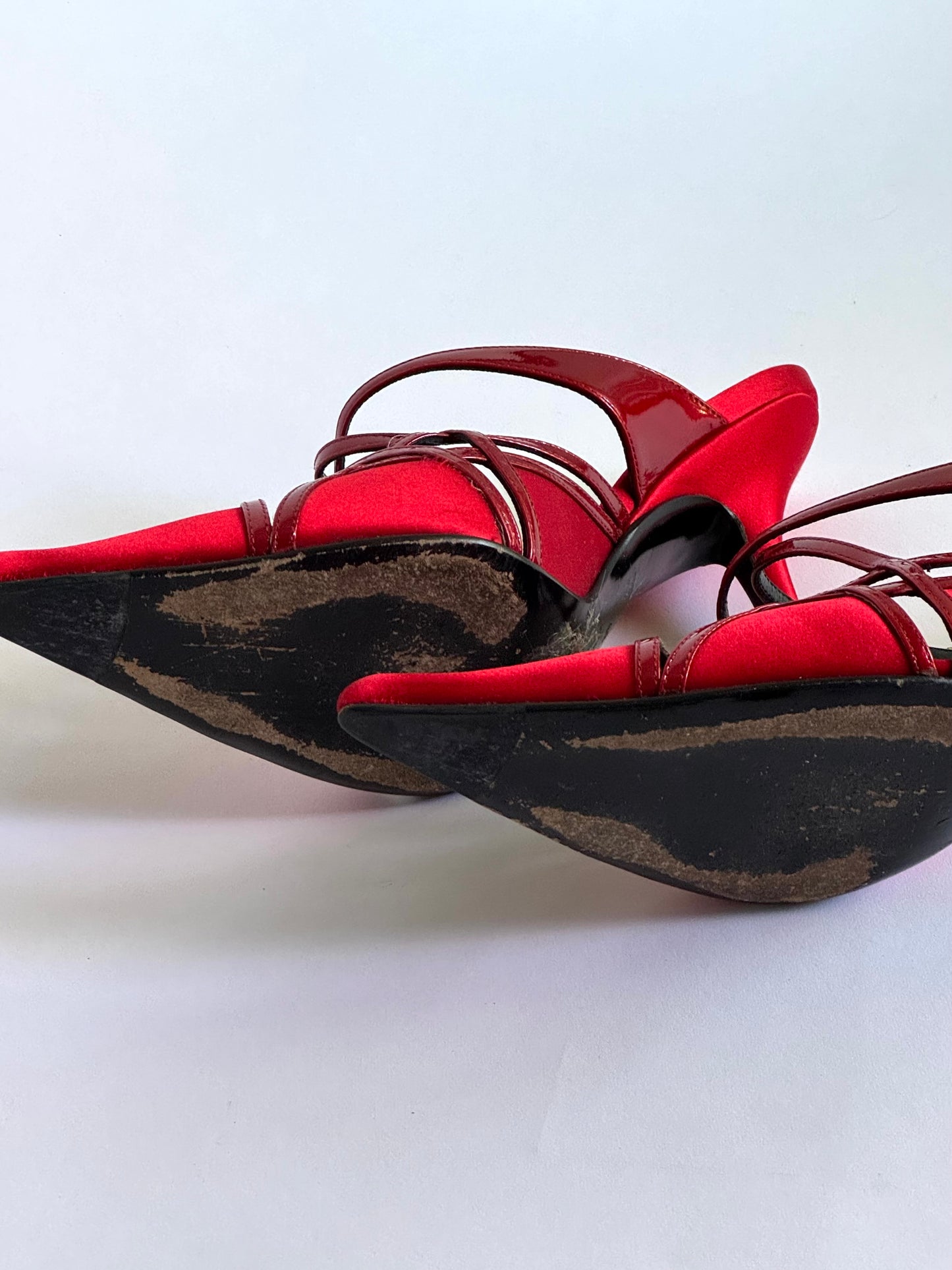 Christian Dior, John Galliano, Red Satin Pumps (IT40 / US8-8.5)