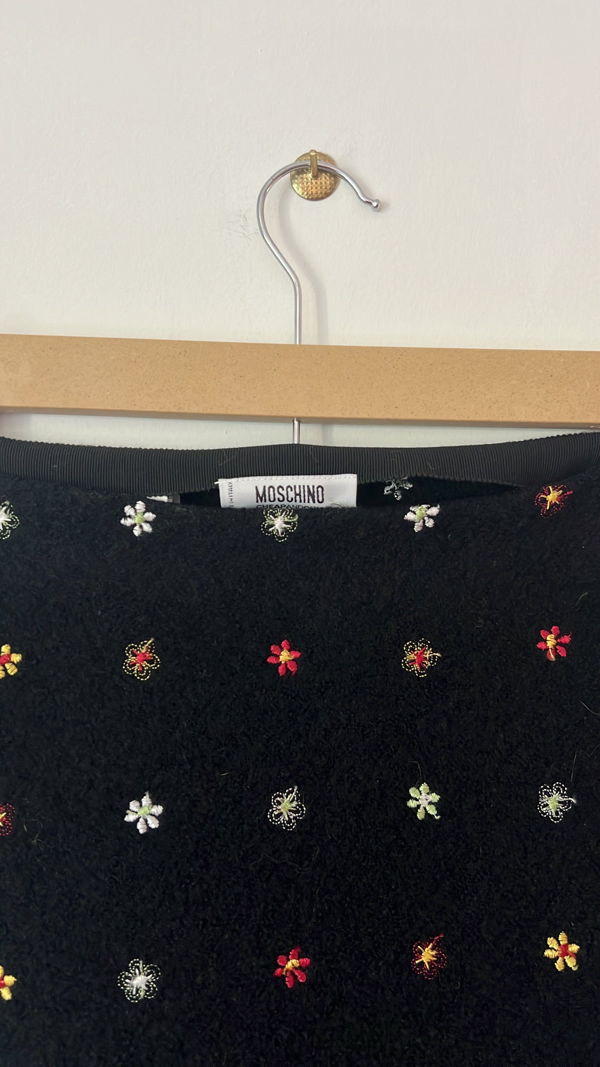 Moschino Wool Flower Skirt (IT40 / S)