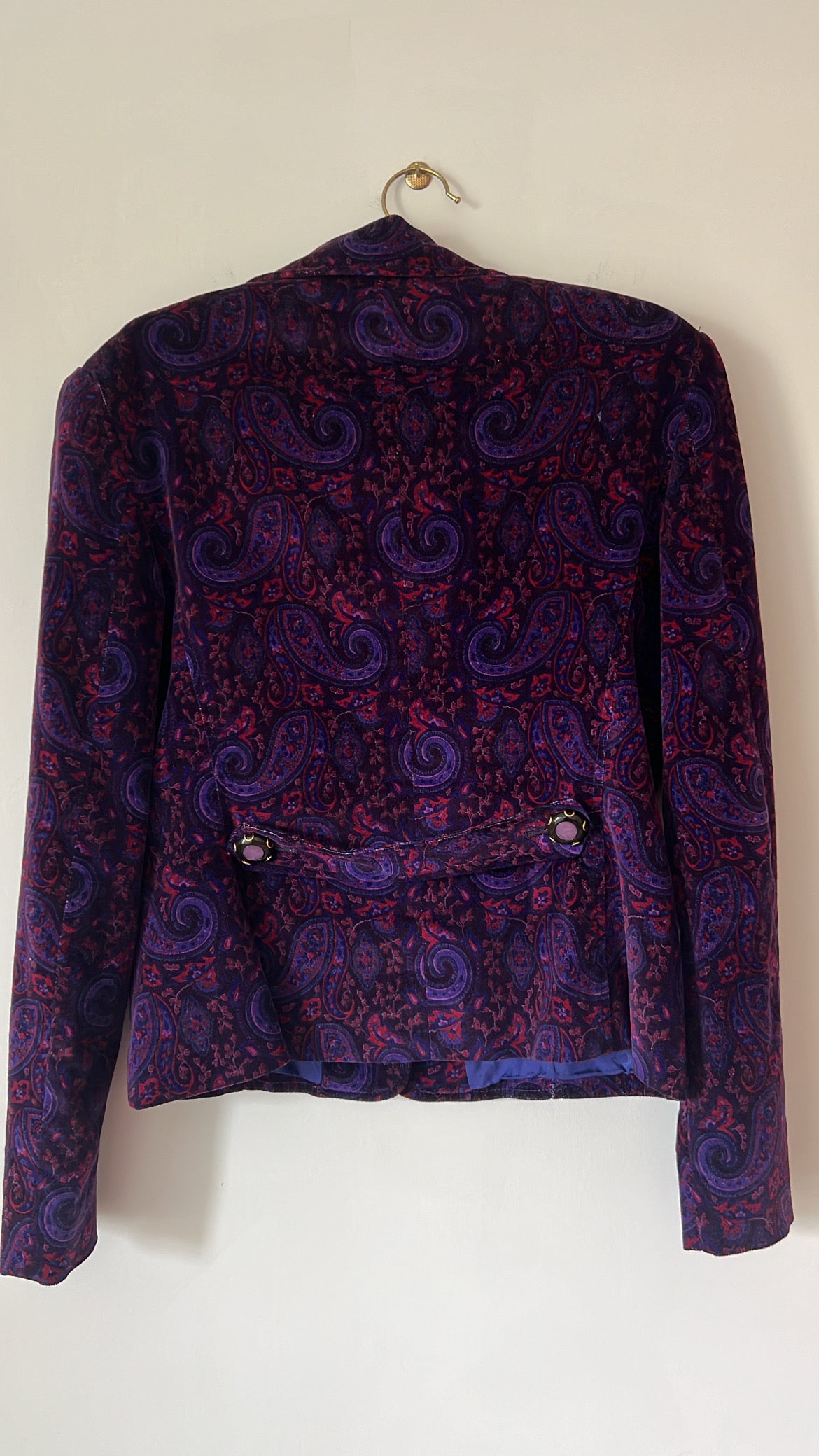 D&G Velvet Paisley 2005 Blazer (IT44 / S-M)