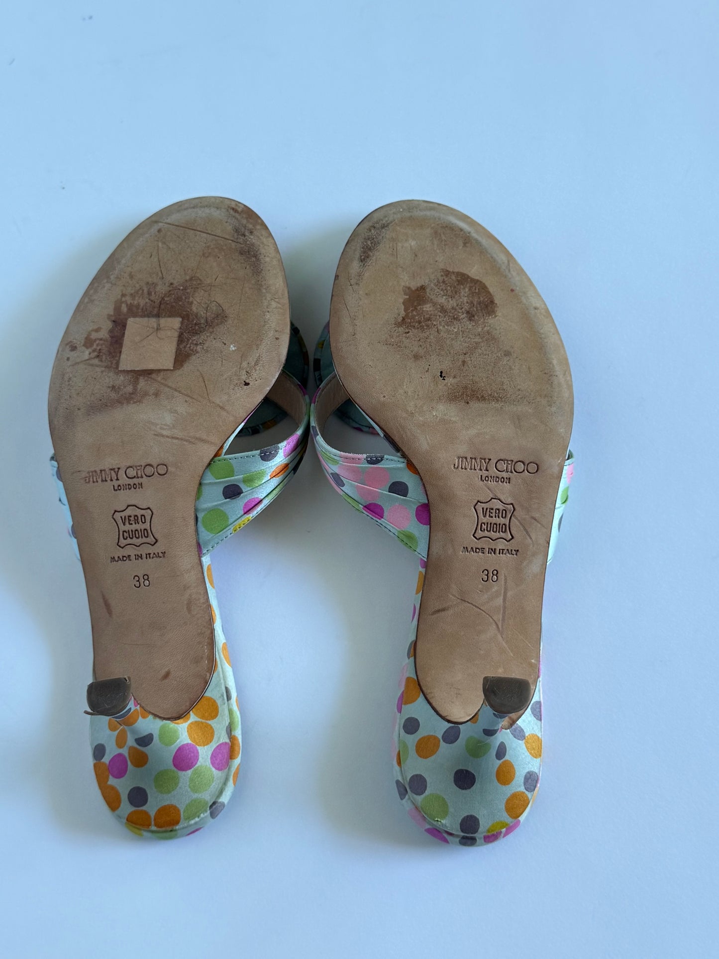 Jimmy Choo Polka Dot Sandals (IT38 / US7-7.5)