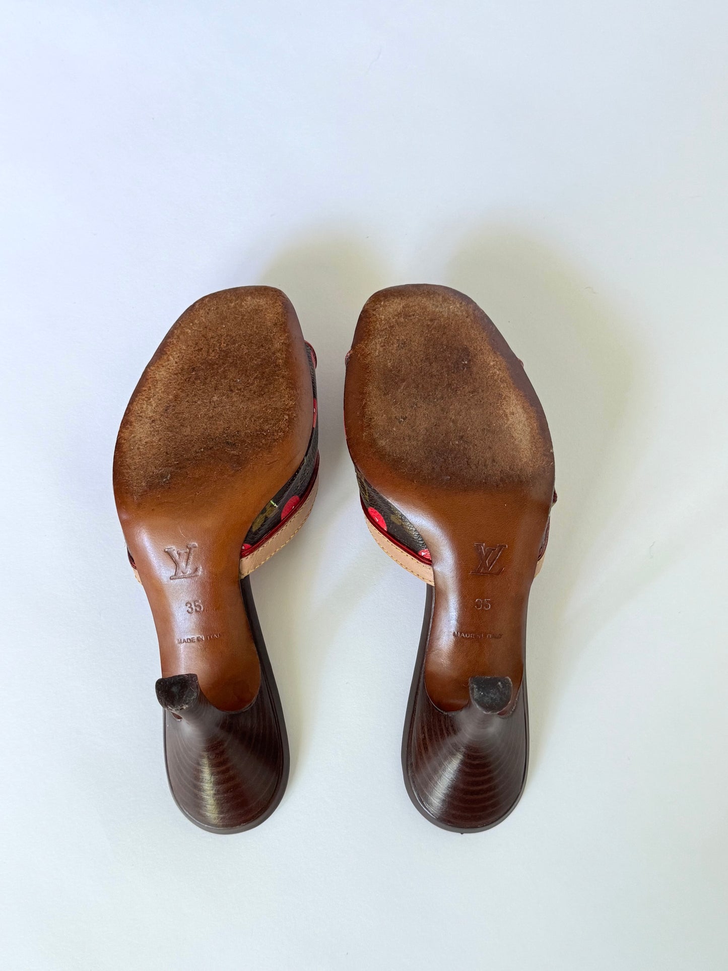Louis Vuitton Cherry Bow Slides (IT35 / US5)