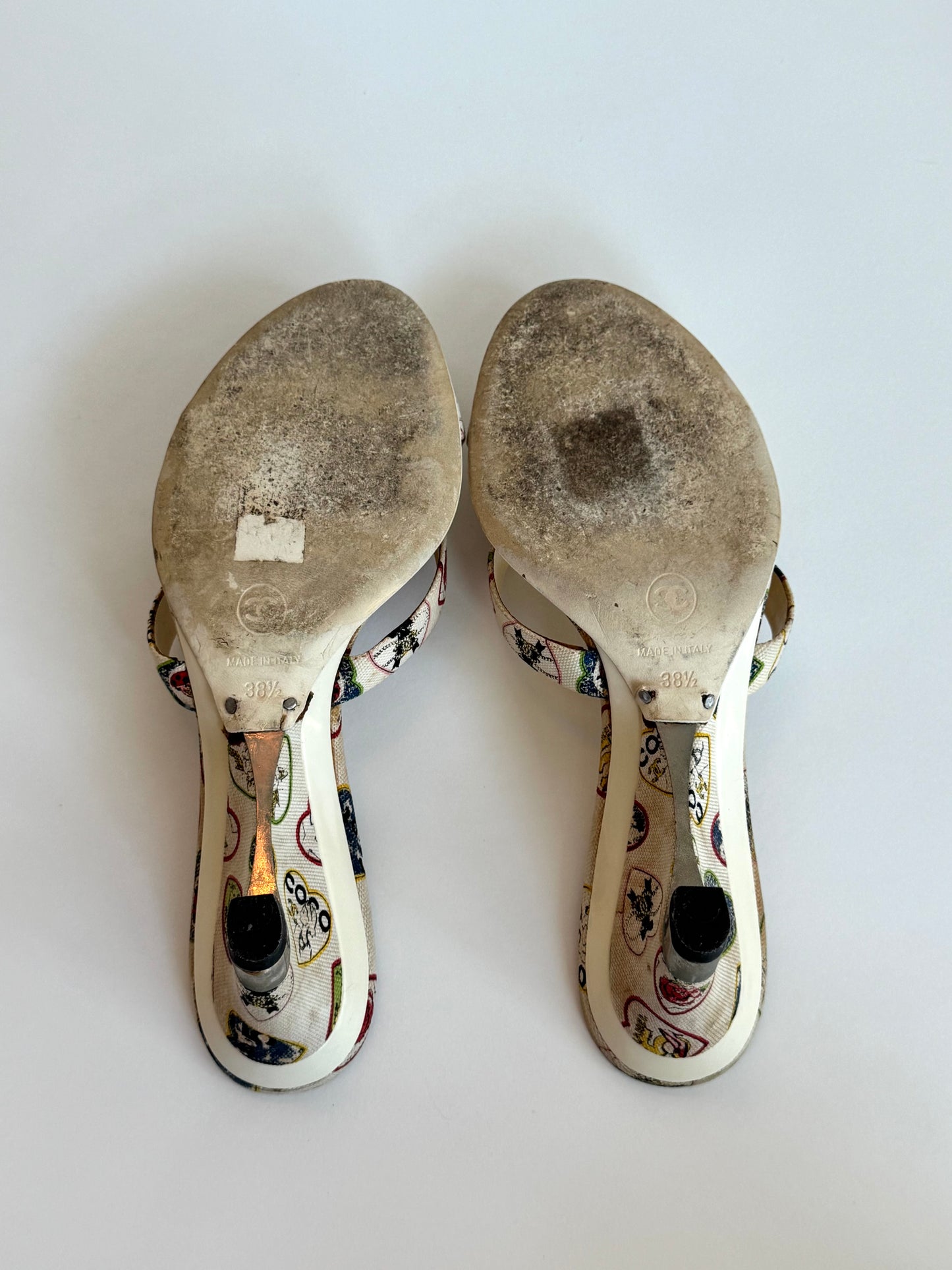 2006 CHANEL Valentine Collection Beige Sandals (IT38.5 / US7-7.5)