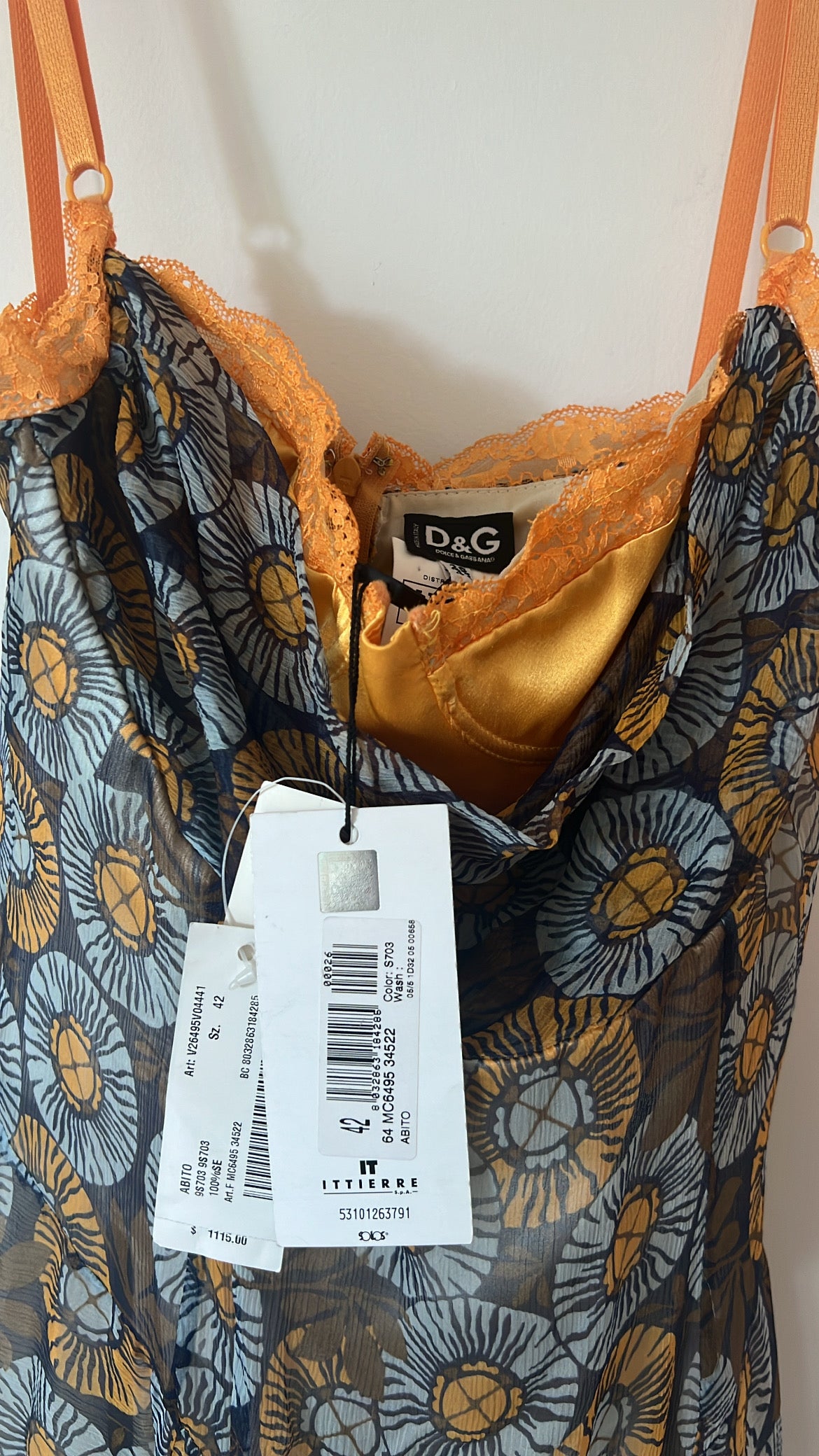 D&G Corset Silk Dress w/ Tags (IT42 / US S-M)