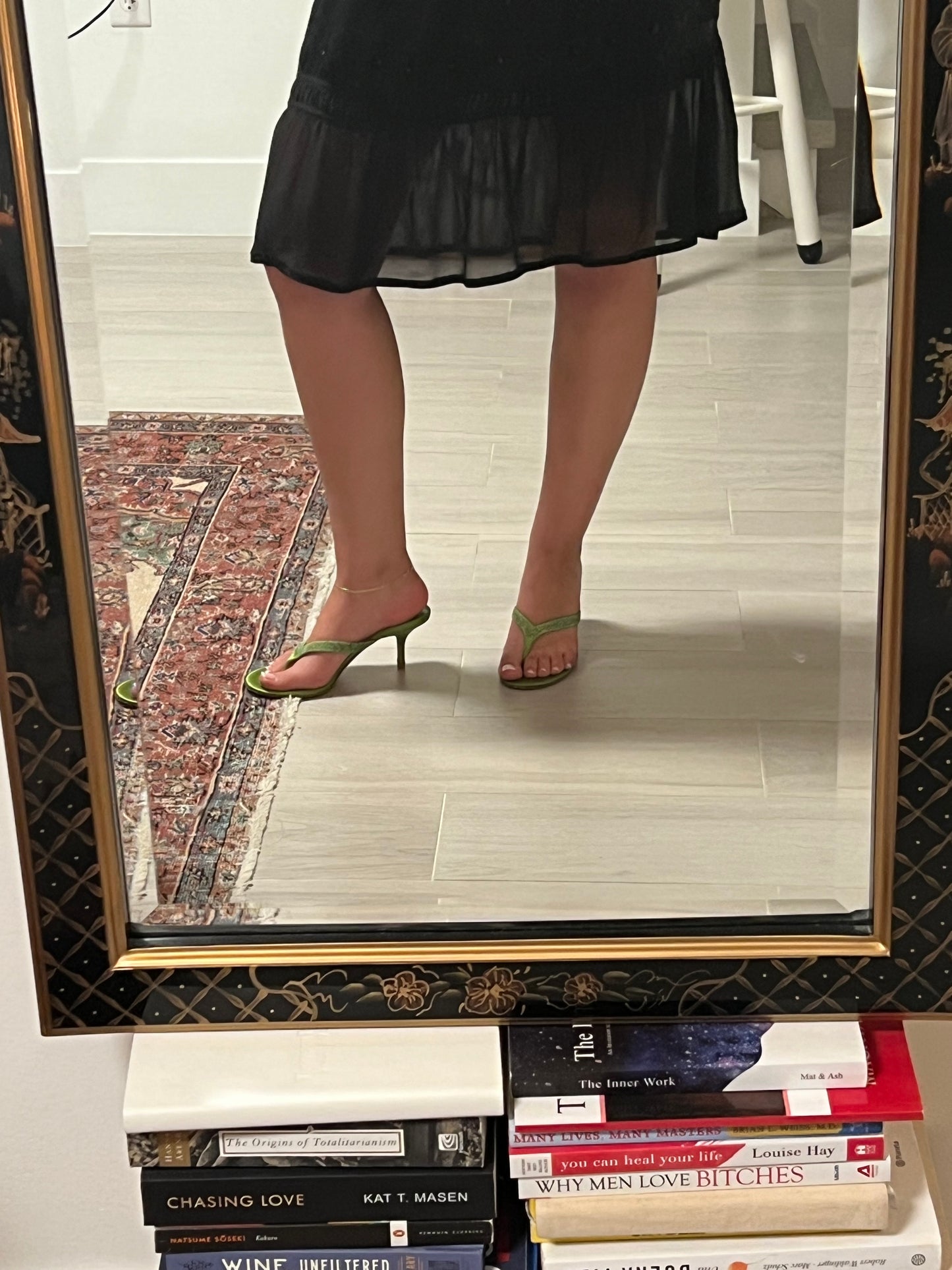 Jimmy Choo Green Satin Sandals (IT37.5 / US6.5-7)