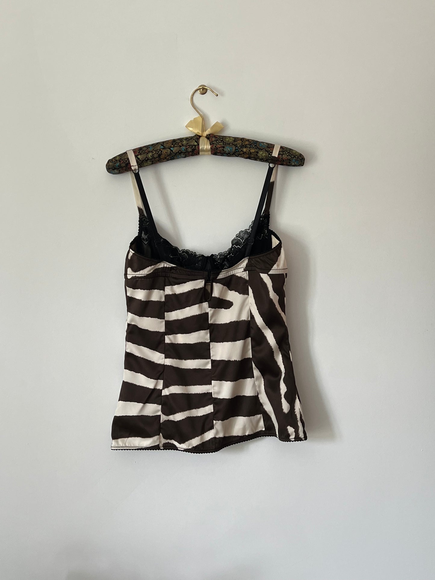 Dolce and Gabbana Zebra Print Bustier (M)