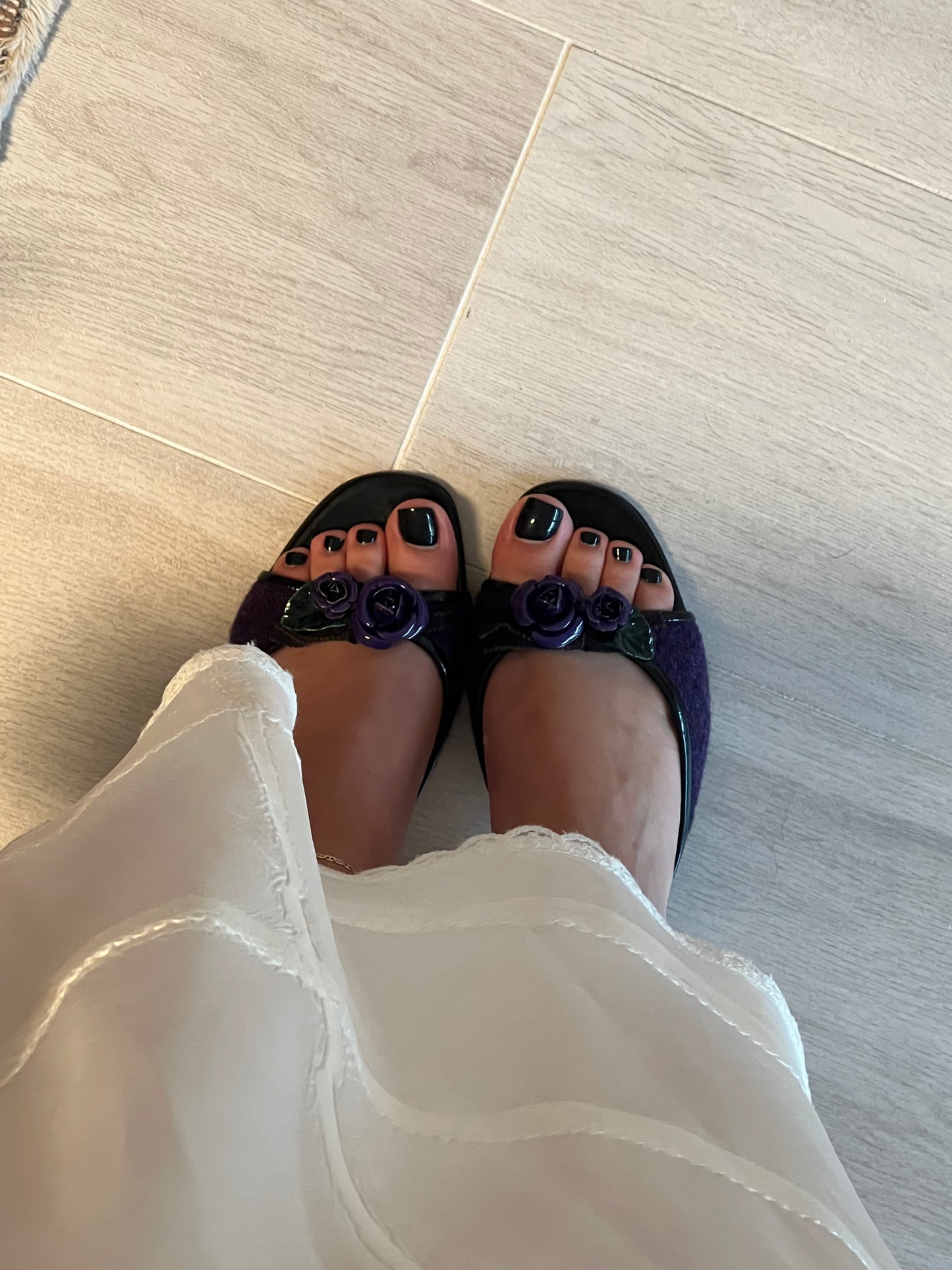 90's Miu Miu Rose Tweed Sandal (IT37 / US7-7.5)