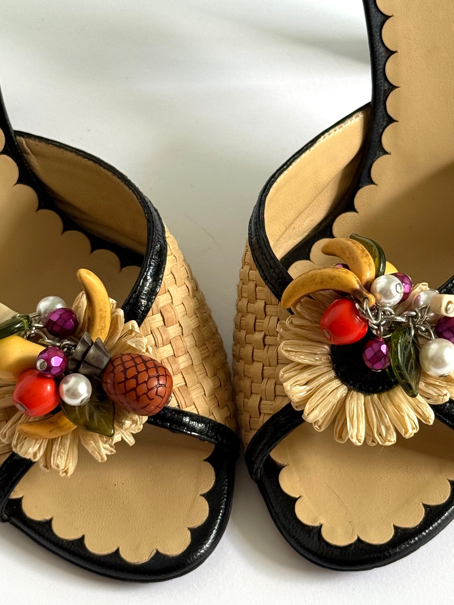 SS2012 Moschino Fruit Slingbacks (IT39 / US8.5-9)