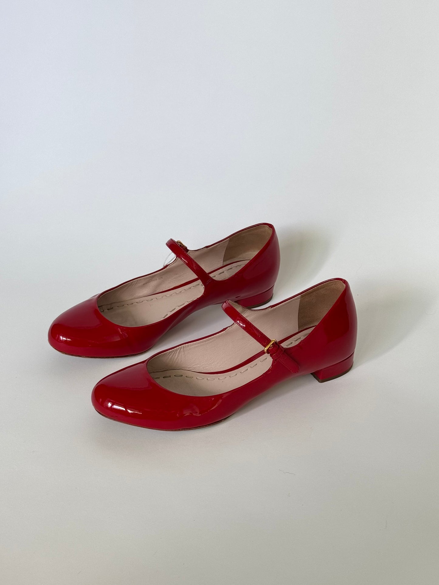 Miu Miu Red Leather Mary Jane (IT36.5 / US6-6.5)