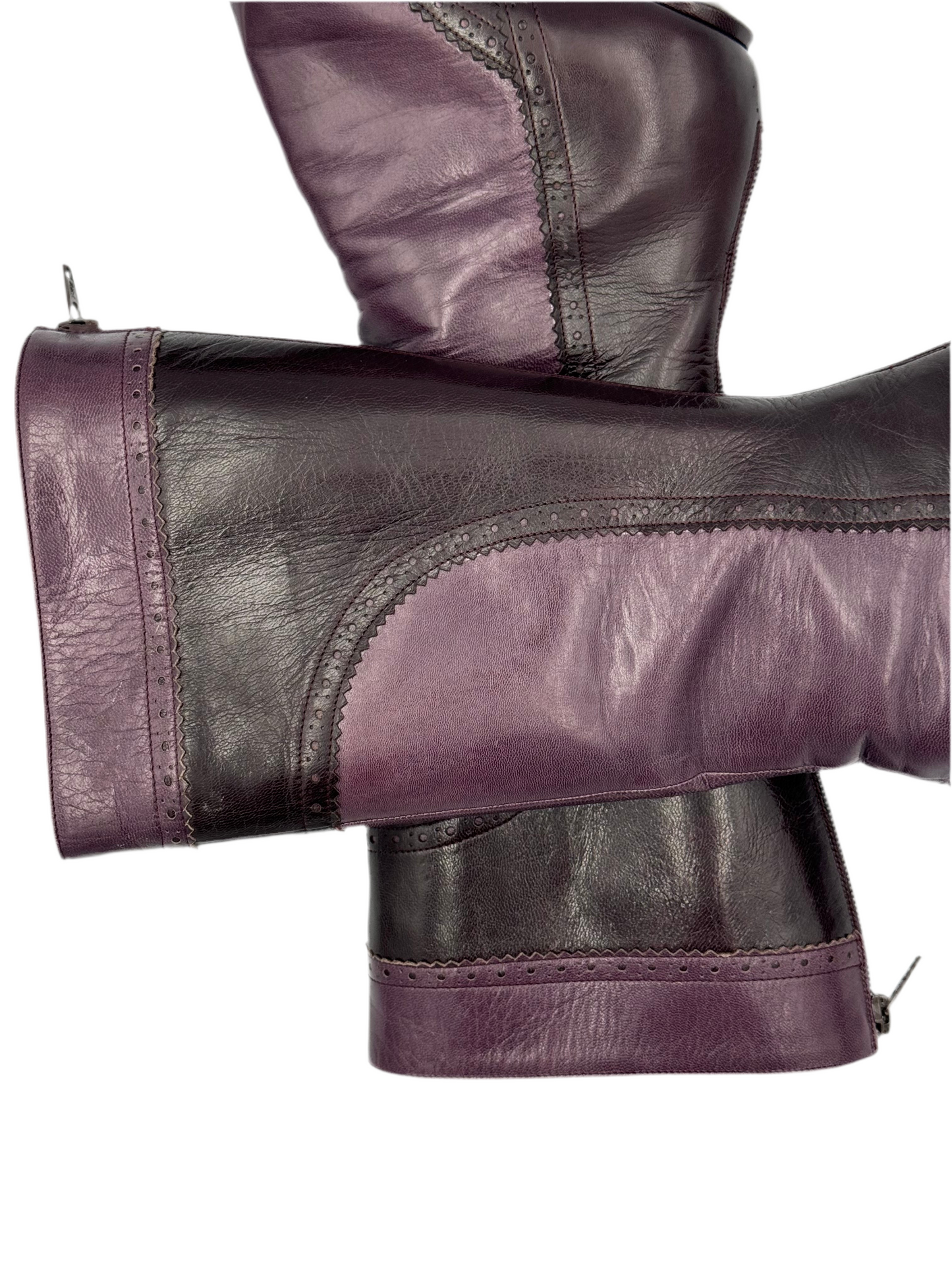 Jimmy Choo Purple Pointed-Toe Boots (IT39 / US8)