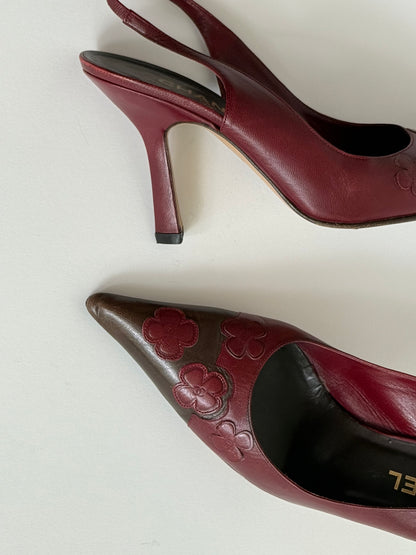 CHANEL 2001 Clover Slingbacks (IT39.5 / US8.5-9)