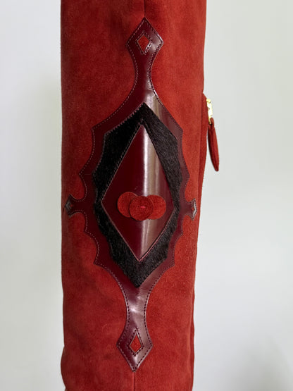 RARE Dolce & Gabbana Red Western Boots (IT37 / US6.5-7)