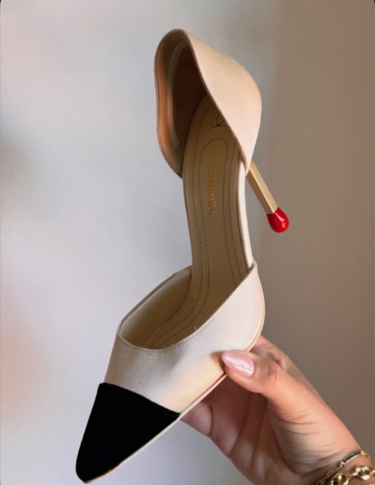CHANEL Matchstick Pumps (IT38 / US6-6.5)