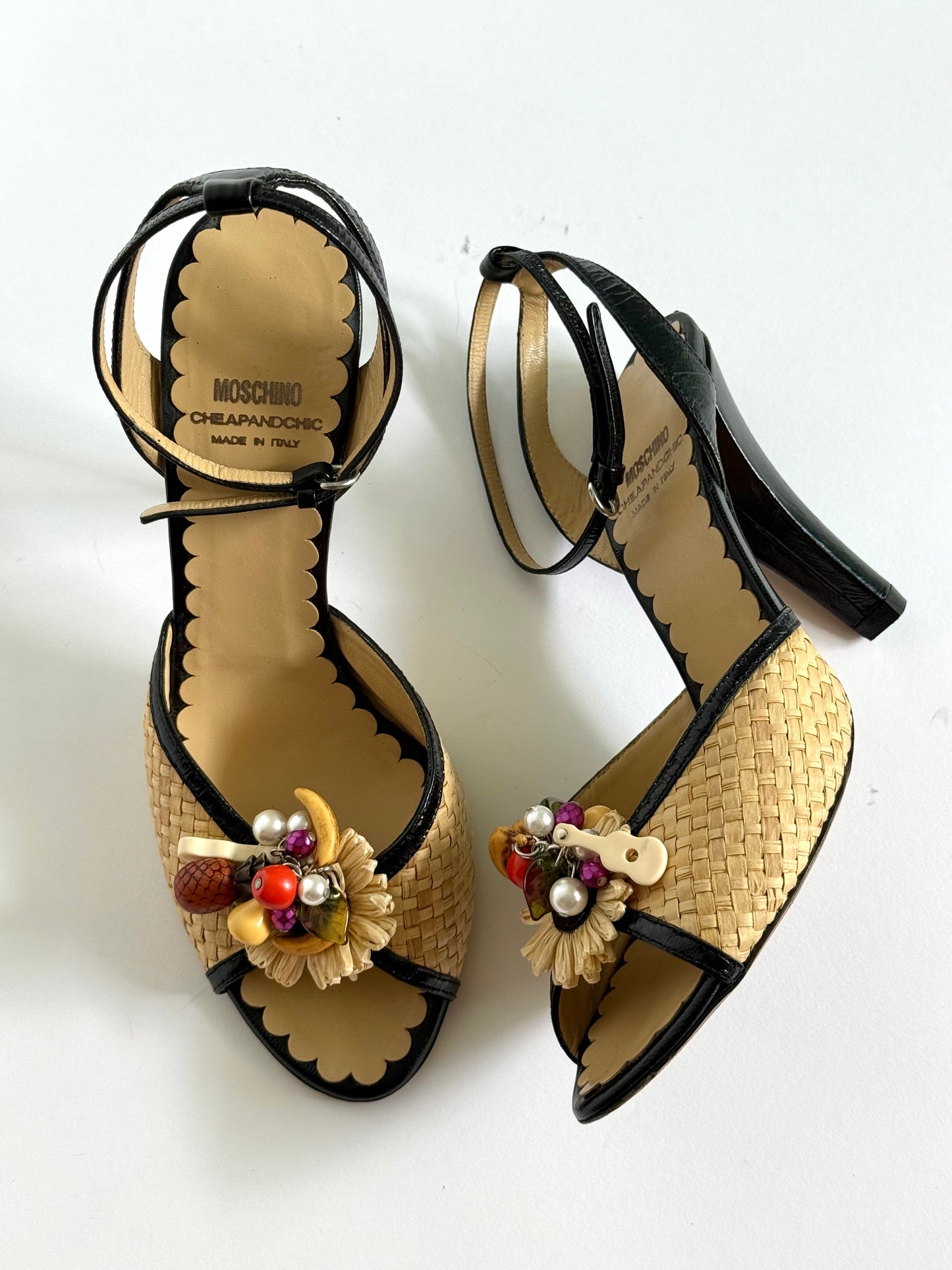SS2012 Moschino Fruit Slingbacks (IT39 / US8.5-9)