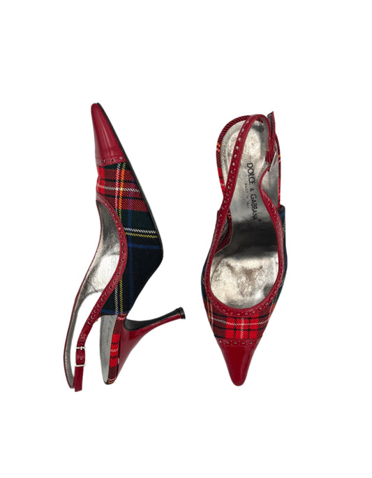 Vintage Dolce & Gabbana Wool Slingback Pumps (IT36.5 / US6.5)