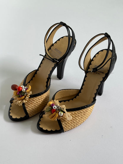 SS2012 Moschino Fruit Slingbacks (IT39 / US8.5-9)