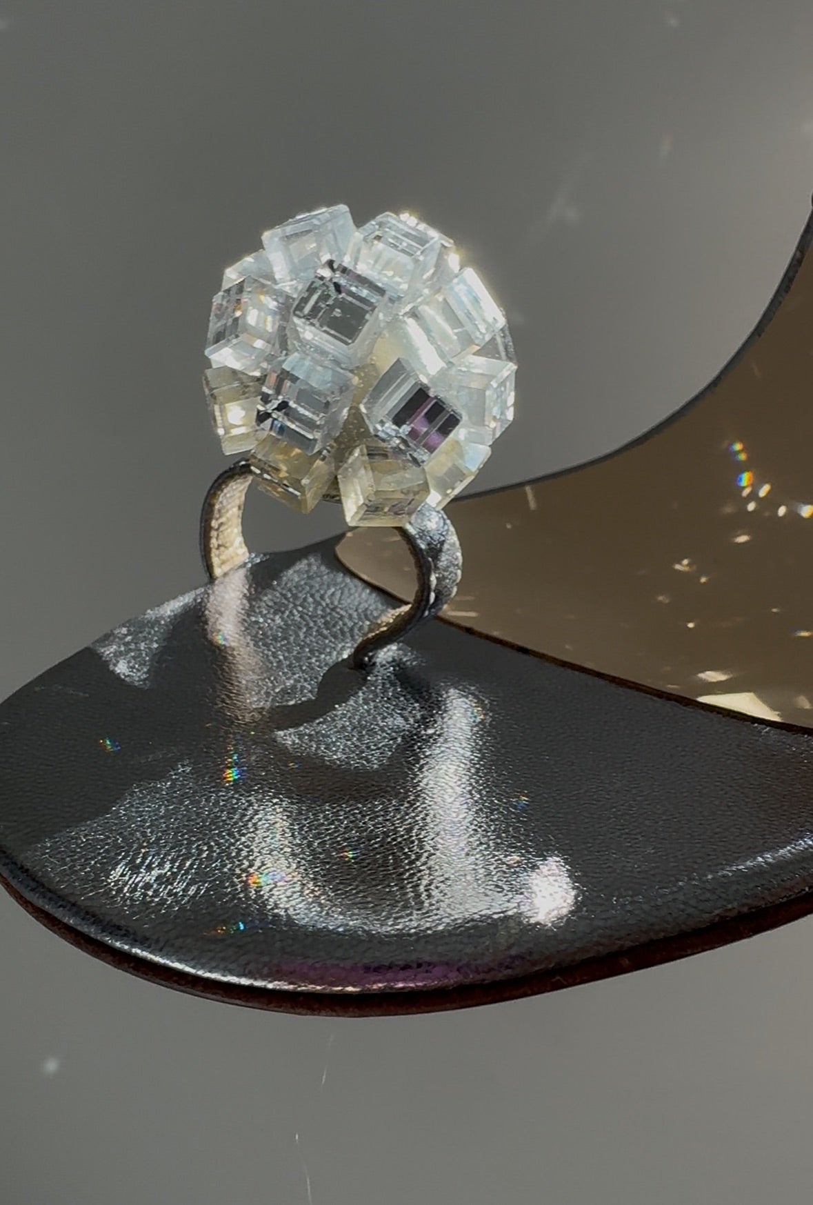 Jimmy Choo Crystal Ball Sandals (IT37.5 / US6.5-7)