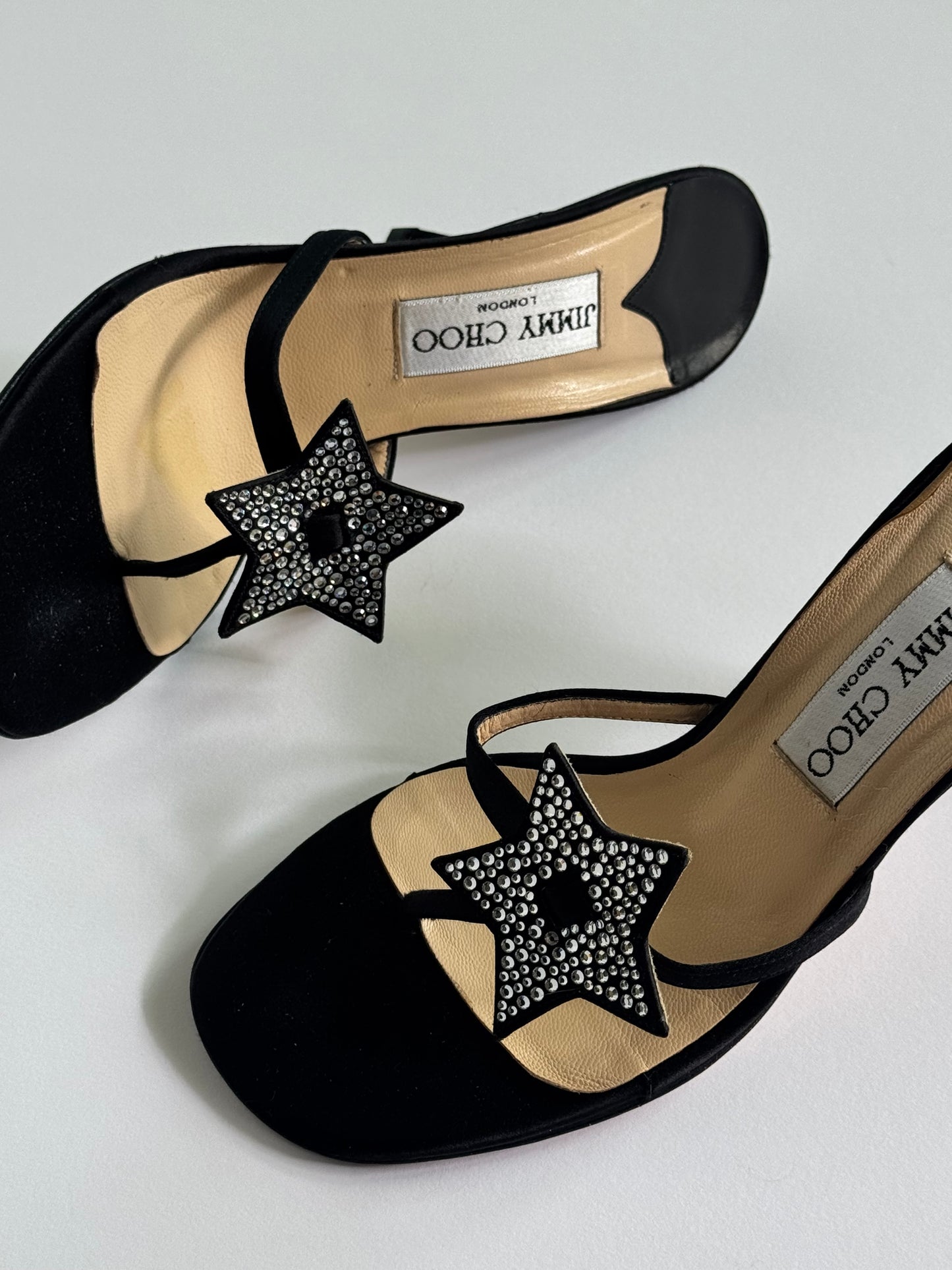 Jimmy Choo Bejeweled Star Slides (IT37 / US 6-6.5)