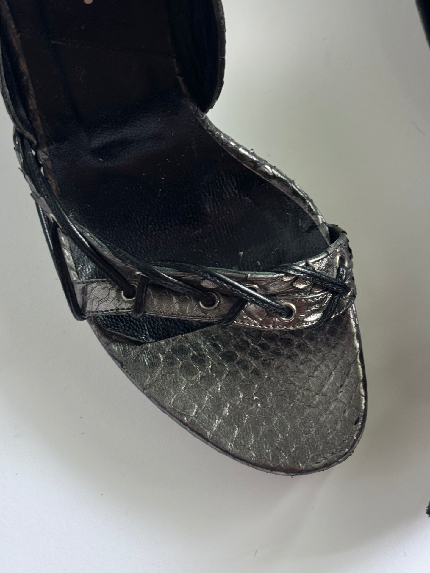 SS2003 Christian Dior Snakeskin Wedges (IT38 / US7-8)