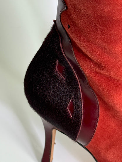 RARE Dolce & Gabbana Red Western Boots (IT37 / US6.5-7)