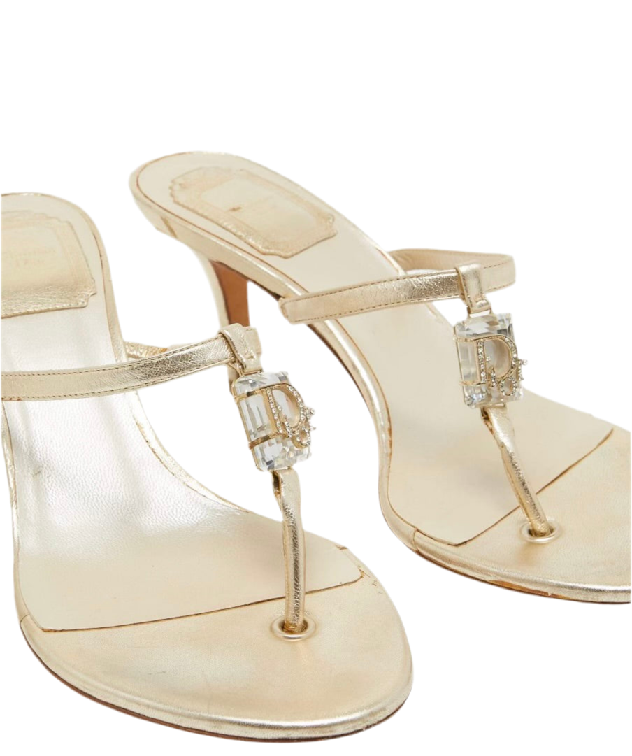 Vintage Christian Dior Crystal Sandals (IT37 / US6.5)