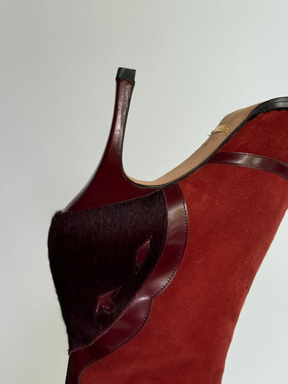 RARE Dolce & Gabbana Red Western Boots (IT37 / US6.5-7)