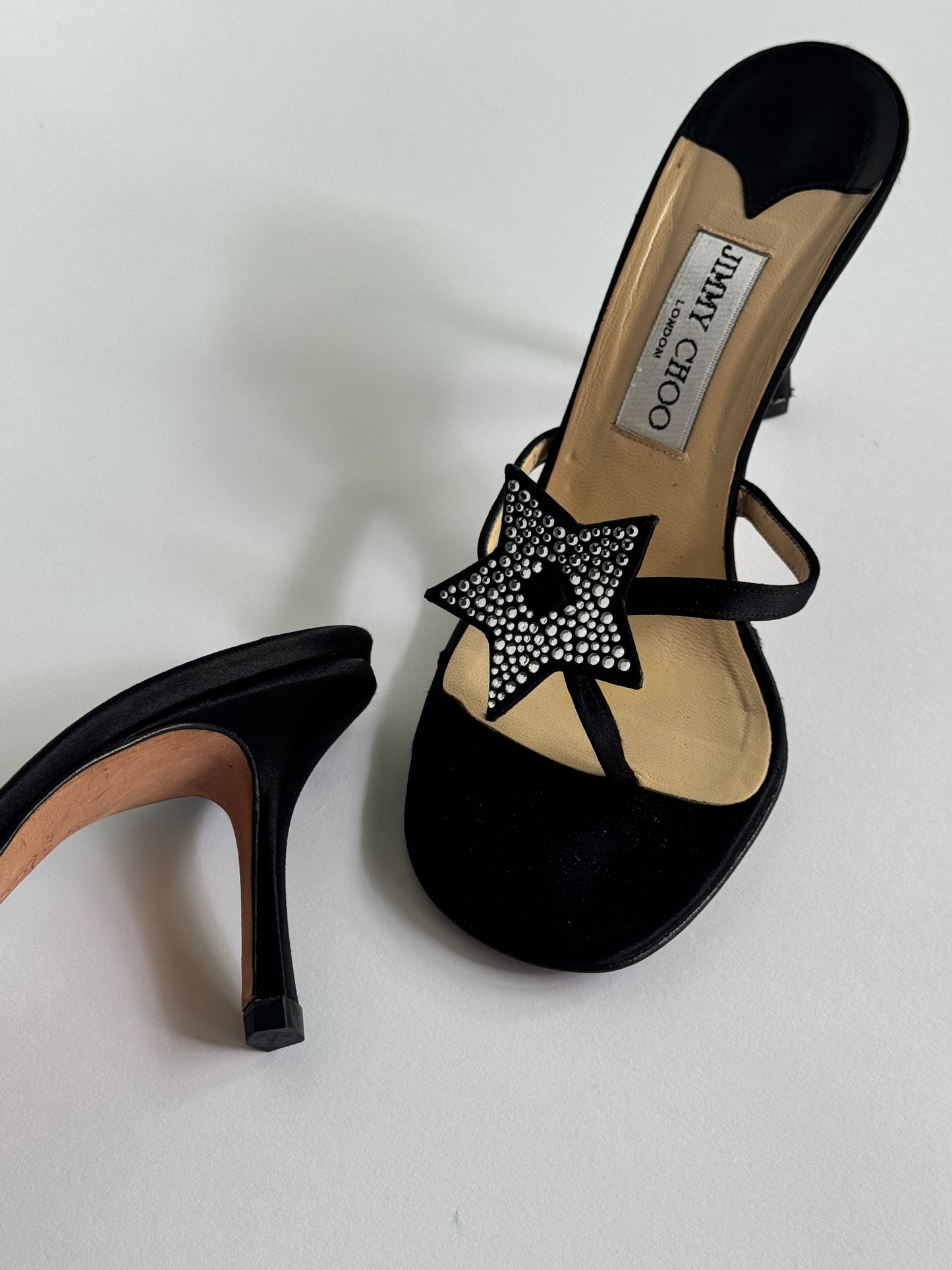 Jimmy Choo Bejeweled Star Slides (IT37 / US 6-6.5)
