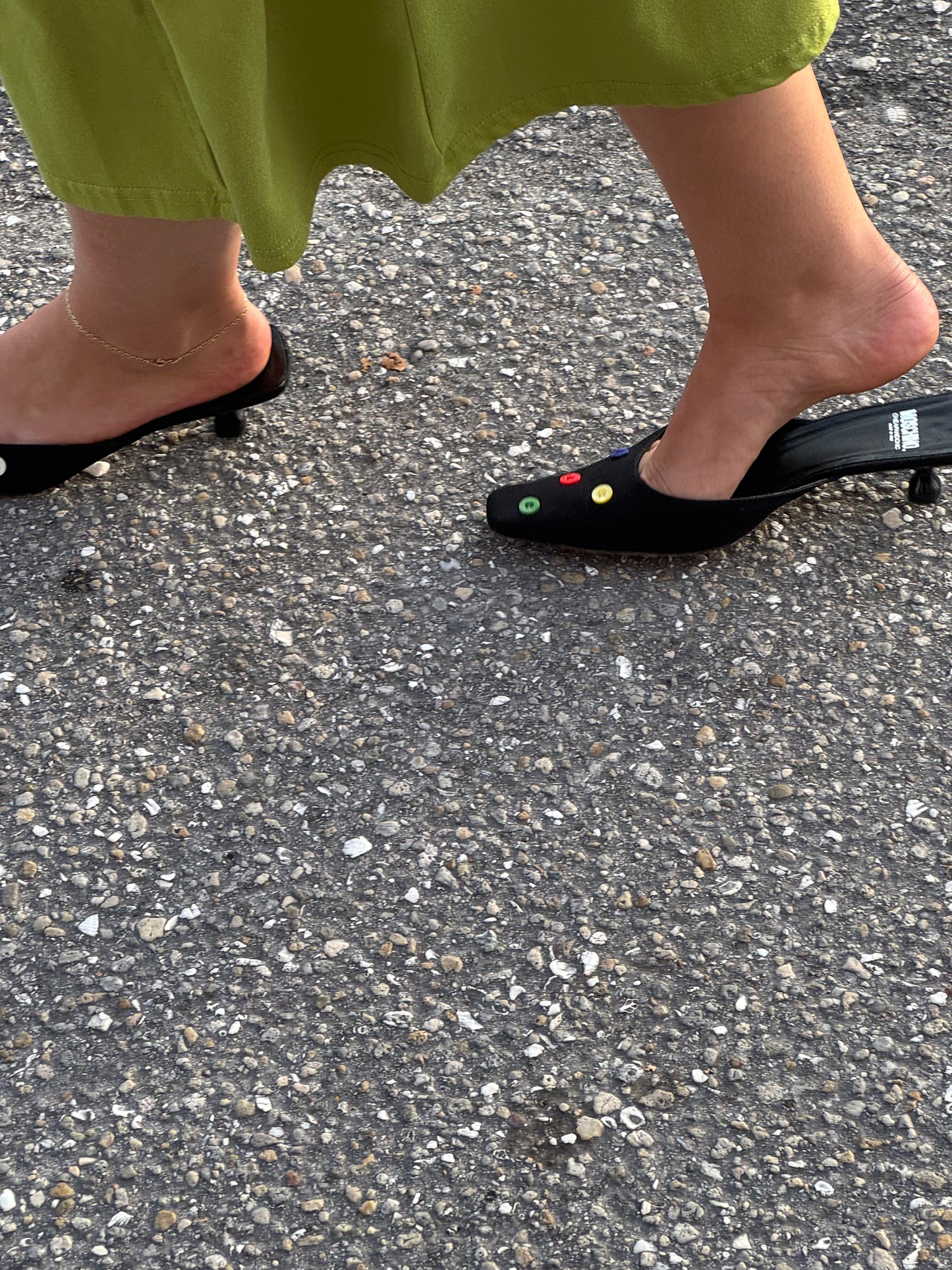 Moschino Button Mules (IT38 / US8-8.5)