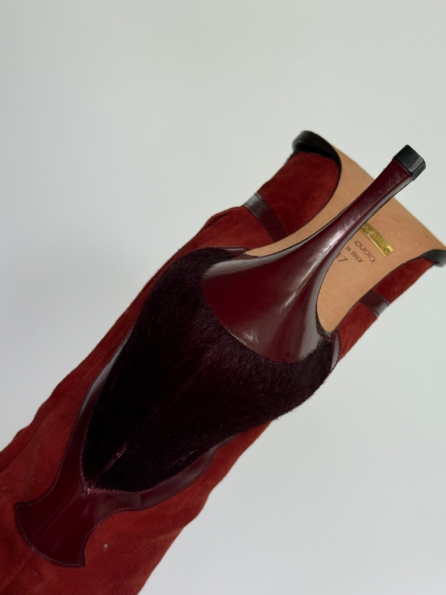 RARE Dolce & Gabbana Red Western Boots (IT37 / US6.5-7)