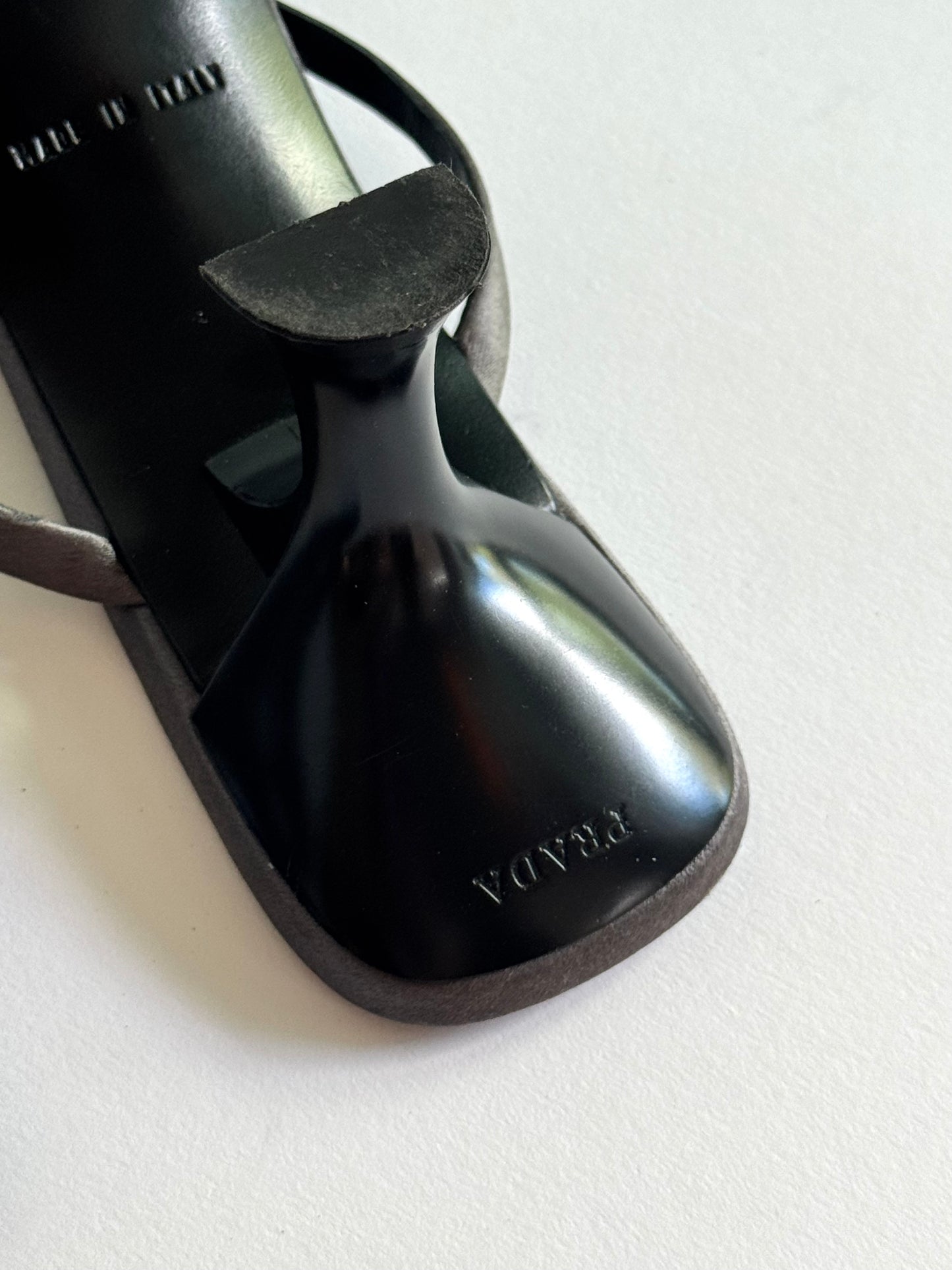 Prada Grey Satin Sequin Slides (IT36.5 / US6-6.5)