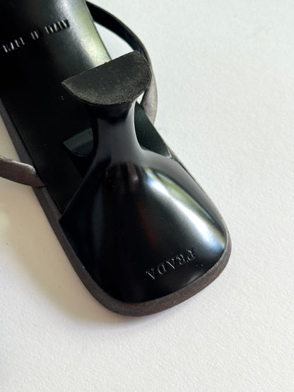 Prada Grey Satin Sequin Slides (IT36.5 / US6-6.5)