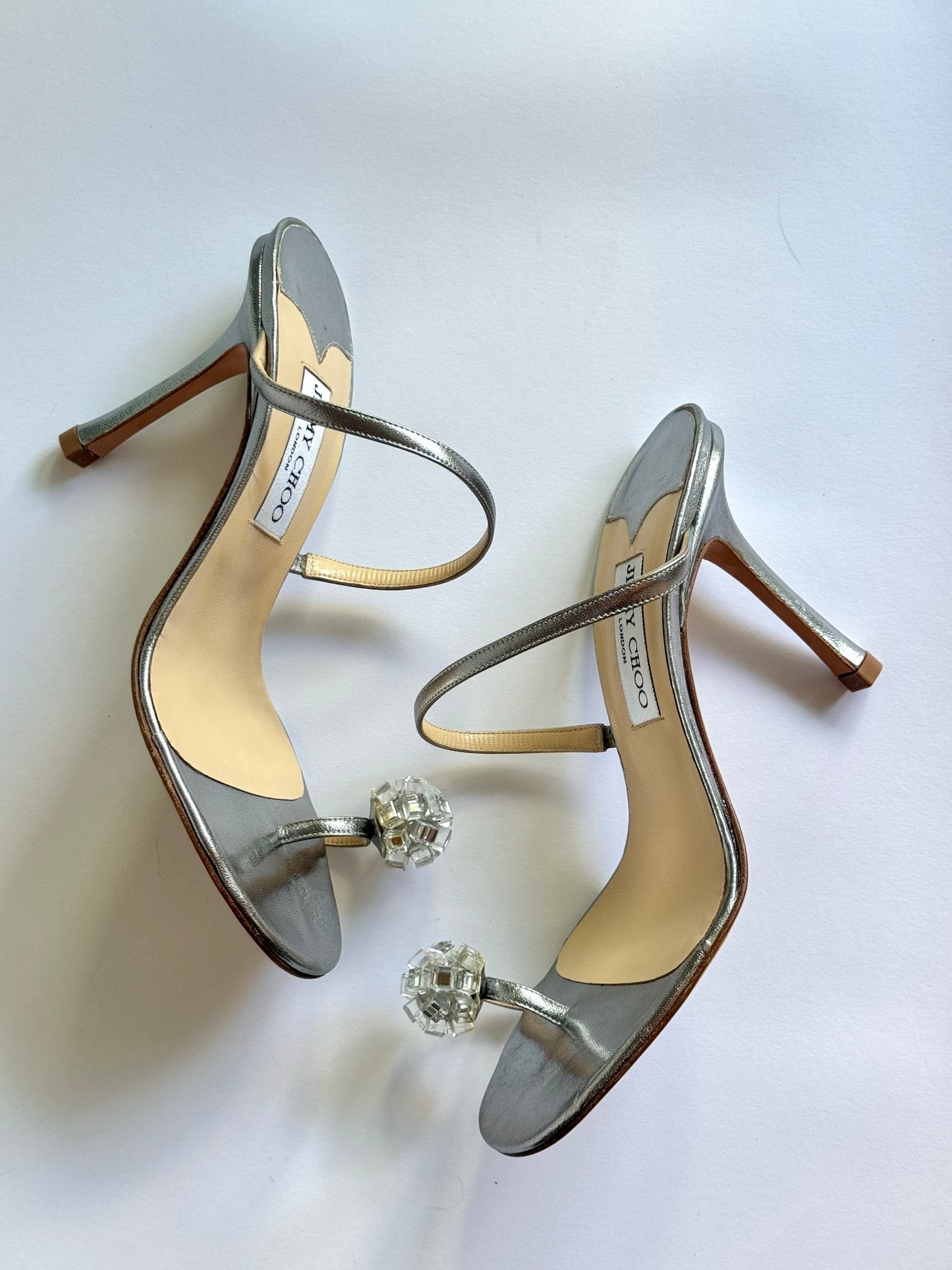 Jimmy Choo Crystal Ball Sandals (IT37.5 / US6.5-7)