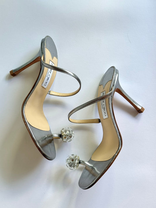Jimmy Choo Crystal Ball Sandals (IT37.5 / US6.5-7)