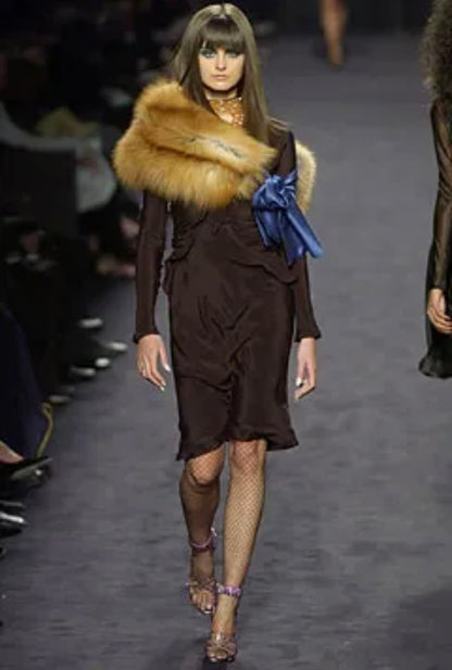 FW2003 Yves Saint Laurent Purple Crystal Embellishment Slides (IT39 / US8-8.5)