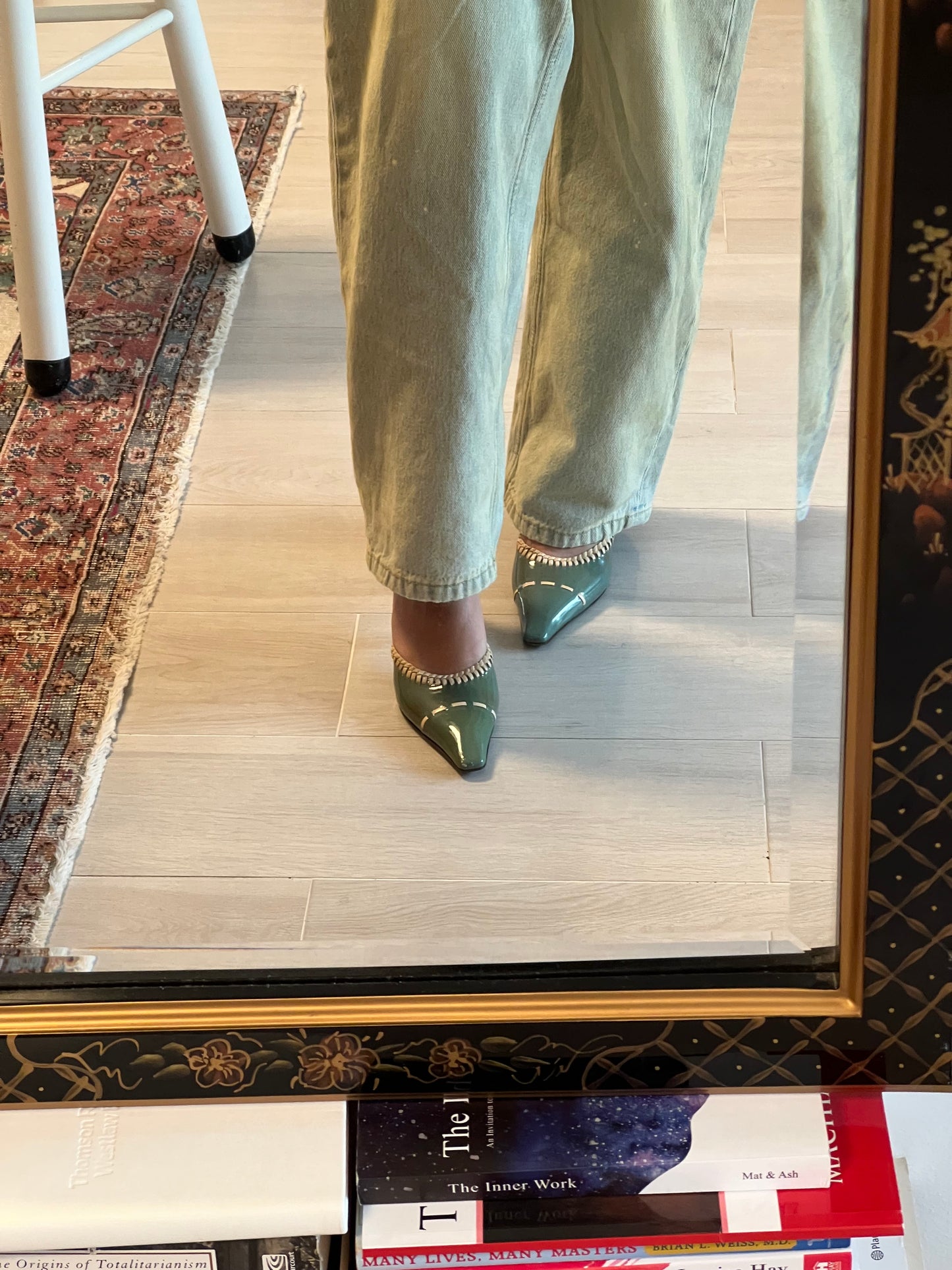 Miu Miu Vintage Green Mules (IT35 / US5.5-6)