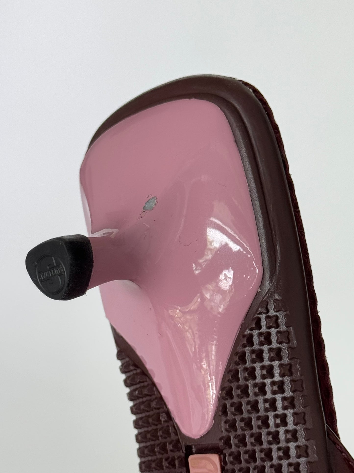 90’s Miu Miu Burgundy Leather Mules (IT36 / US6-6.5)