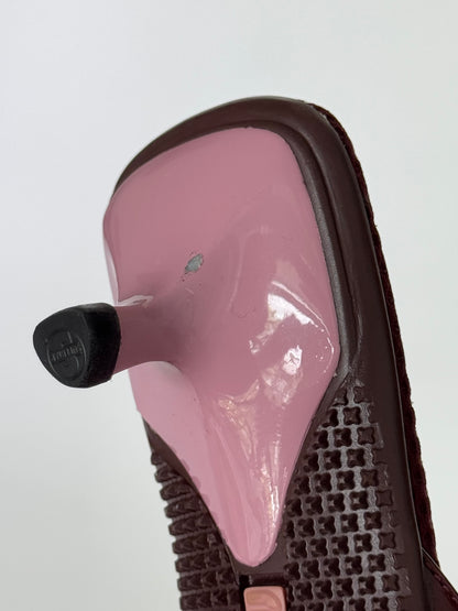 90’s Miu Miu Burgundy Leather Mules (IT36 / US6-6.5)