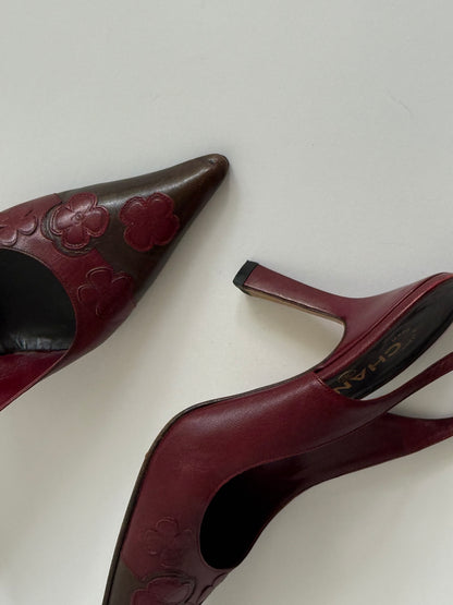 CHANEL 2001 Clover Slingbacks (IT39.5 / US8.5-9)