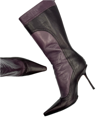 Jimmy Choo Purple Pointed-Toe Boots (IT39 / US8)