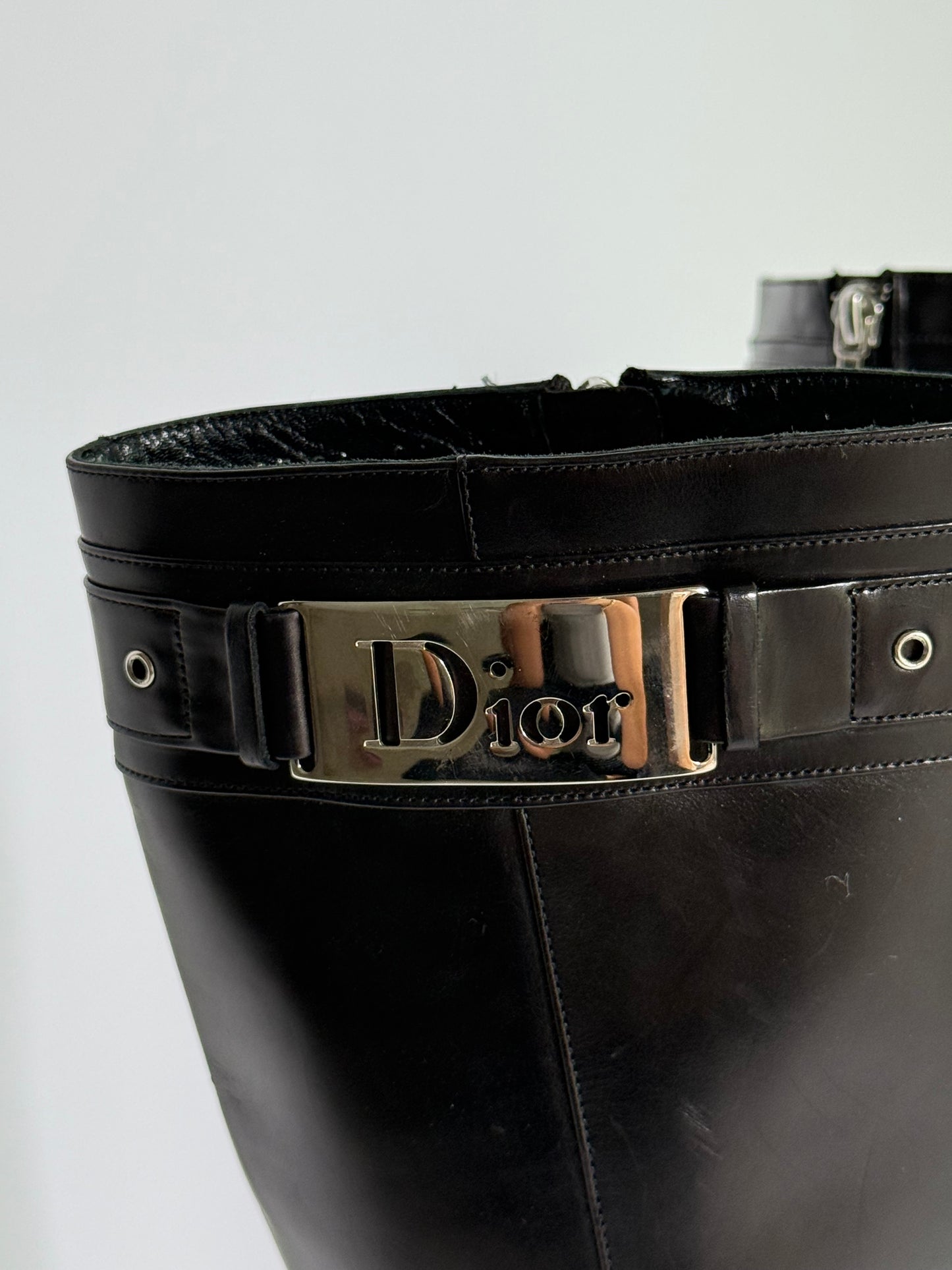 Christian Dior Black Pointed-Toe Boot (IT38.5 / US7-7.5)