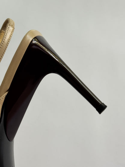 Miu Miu SS2000 Brown Bow Slingbacks (IT39 / US9-9.5)